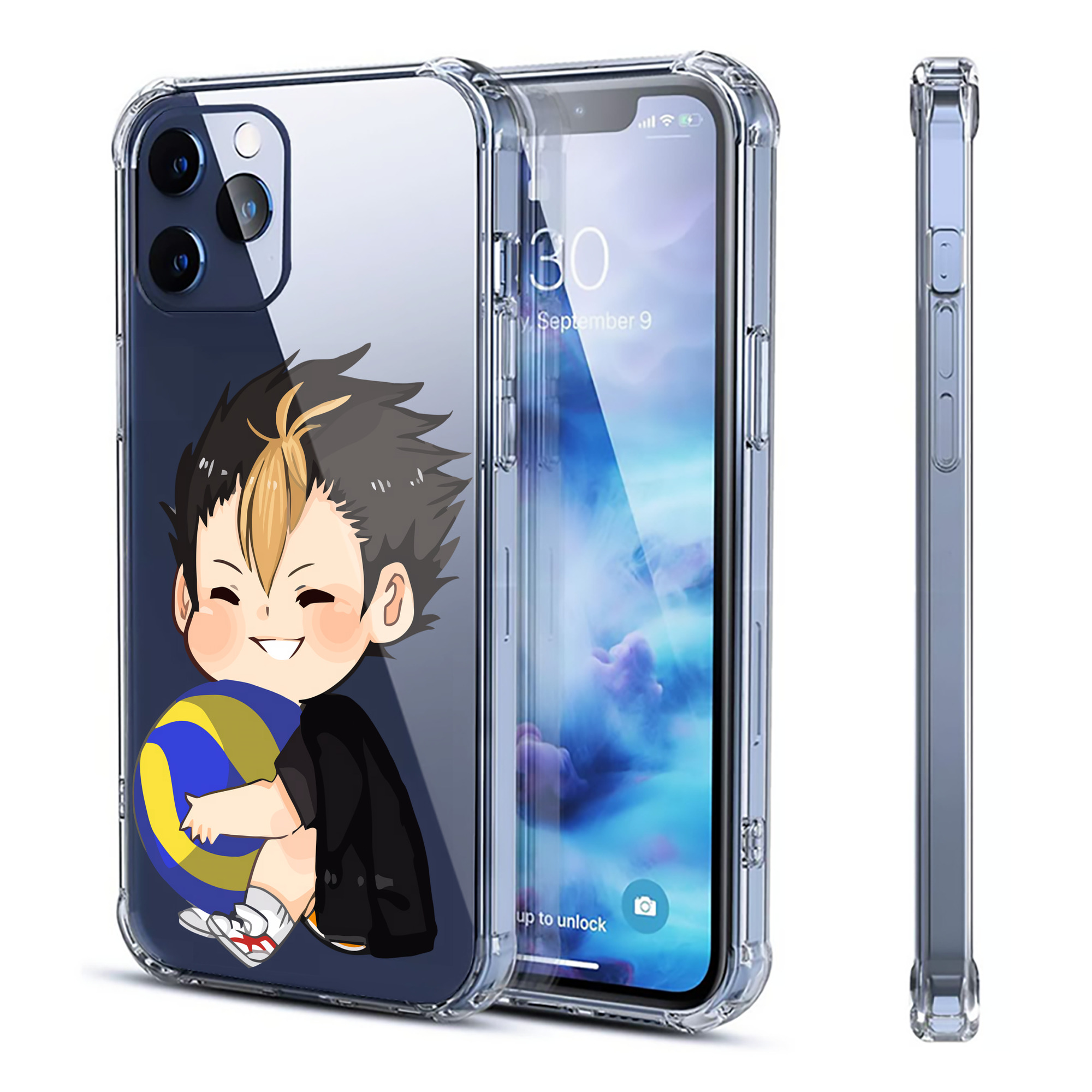 （画像用） ハイキュー!! Haikyu!! 【iPhone 12シリーズ対応】透明スマホケース（クリアソフトケース）